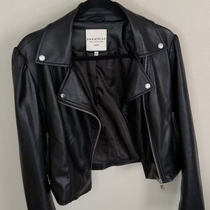Bagatelle Women's Sleek Black Leather Jacket